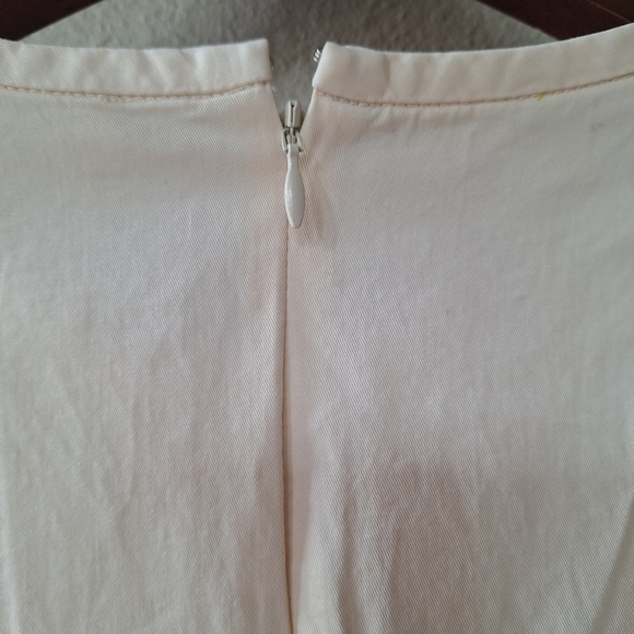 NWT Everlane Short Sleeve Puff Midi Dress Lagenlook  Pale/Yellow Womens Size S - Picture 10 of 12